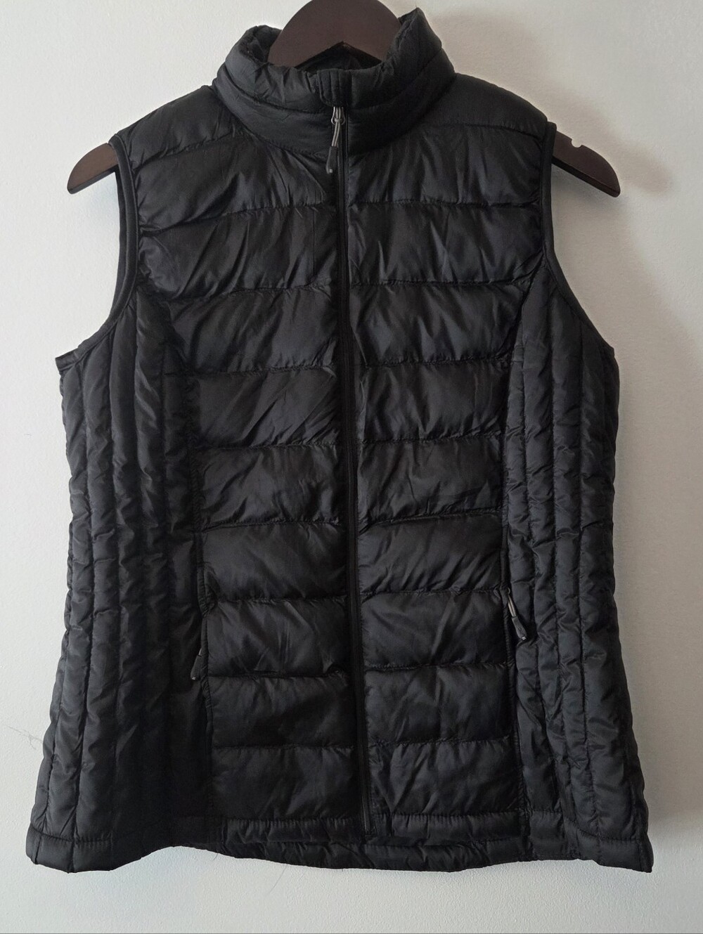 32 Degrees Heat Women's Black Packable Quilted Puffer Vest Size M